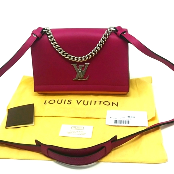 🎉HP🎉Louis Vuitton Lockme BB II AUTHENTIC Venus Purple Silver Hardware Rare! - Picture 3 of 15